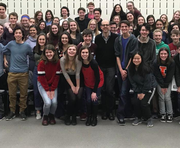 Broadway actor and composer Jeff Blumenkrantz works with York Drama students